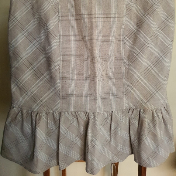 Rampage cream plaid midi skirt - Picture 5 of 6